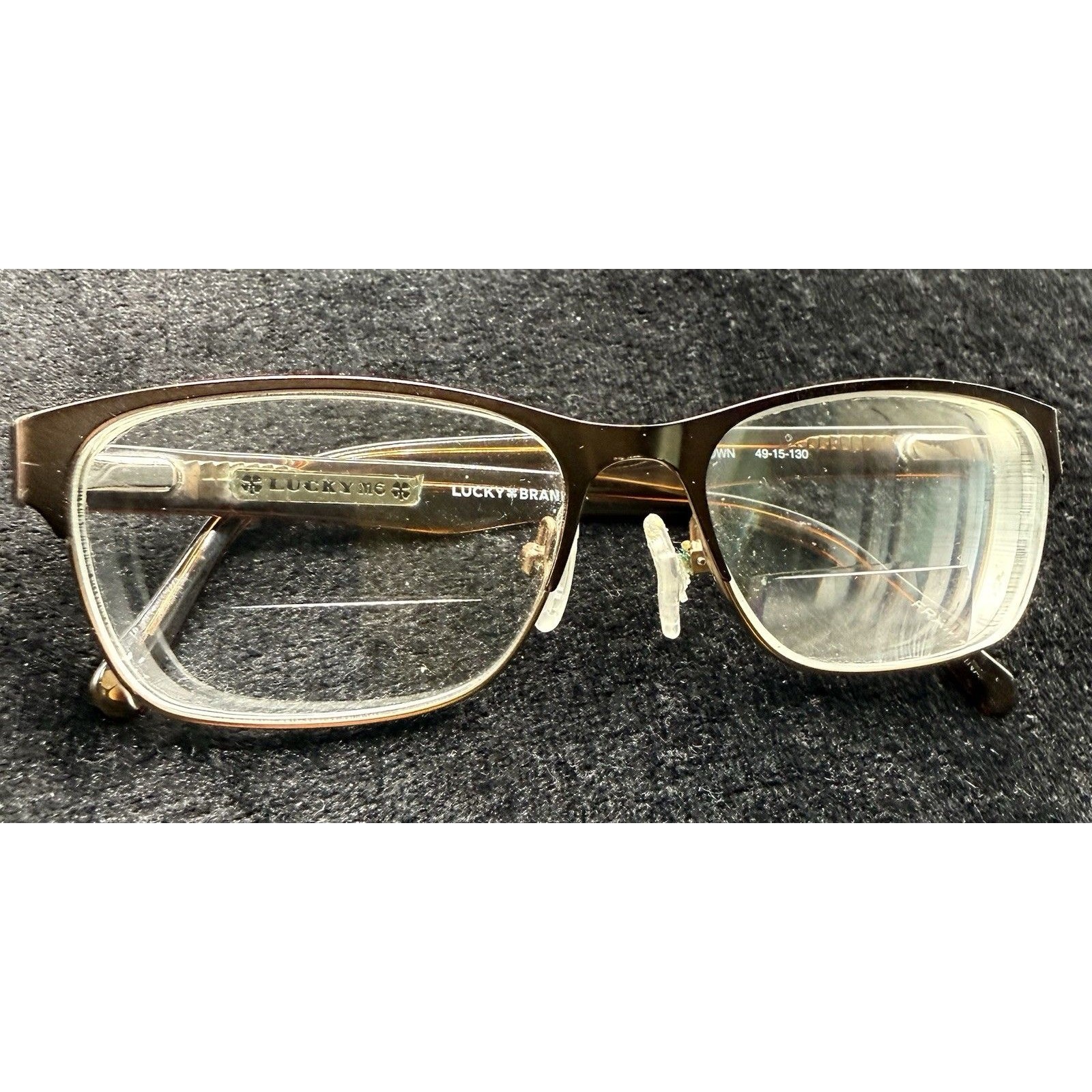 Lucky Brand Eyeglasses Frames Only D707 4915130 MetalPlastic Brown